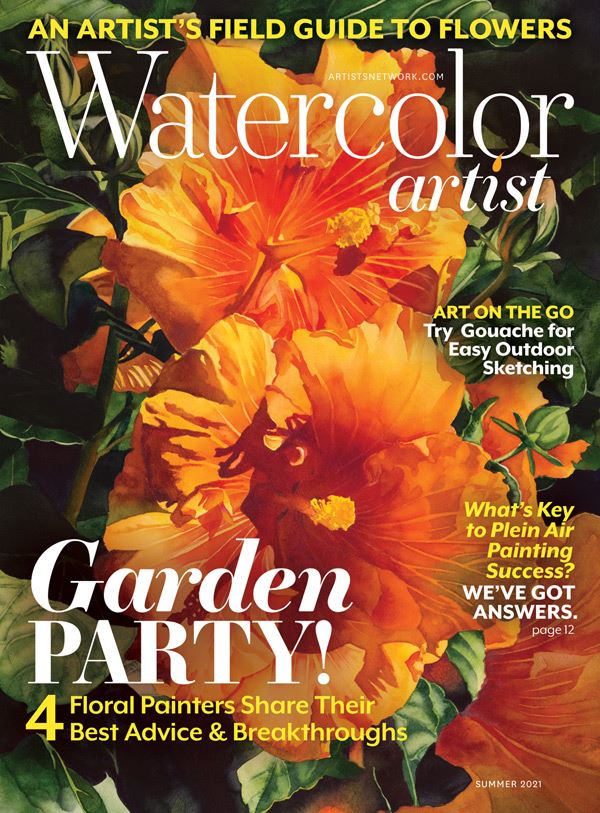 Image of the cover of Watercolor Artist magazine